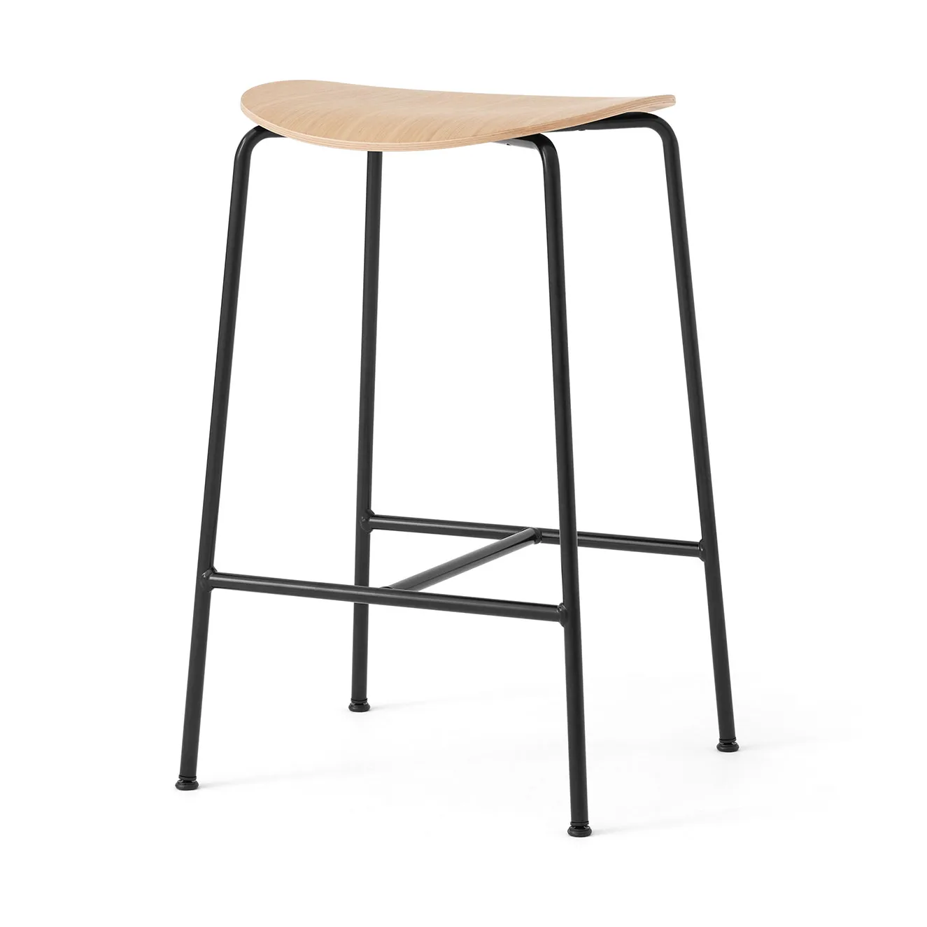 &Tradition Tabouret de bar Pavilion AV37 Black-lacquered oak