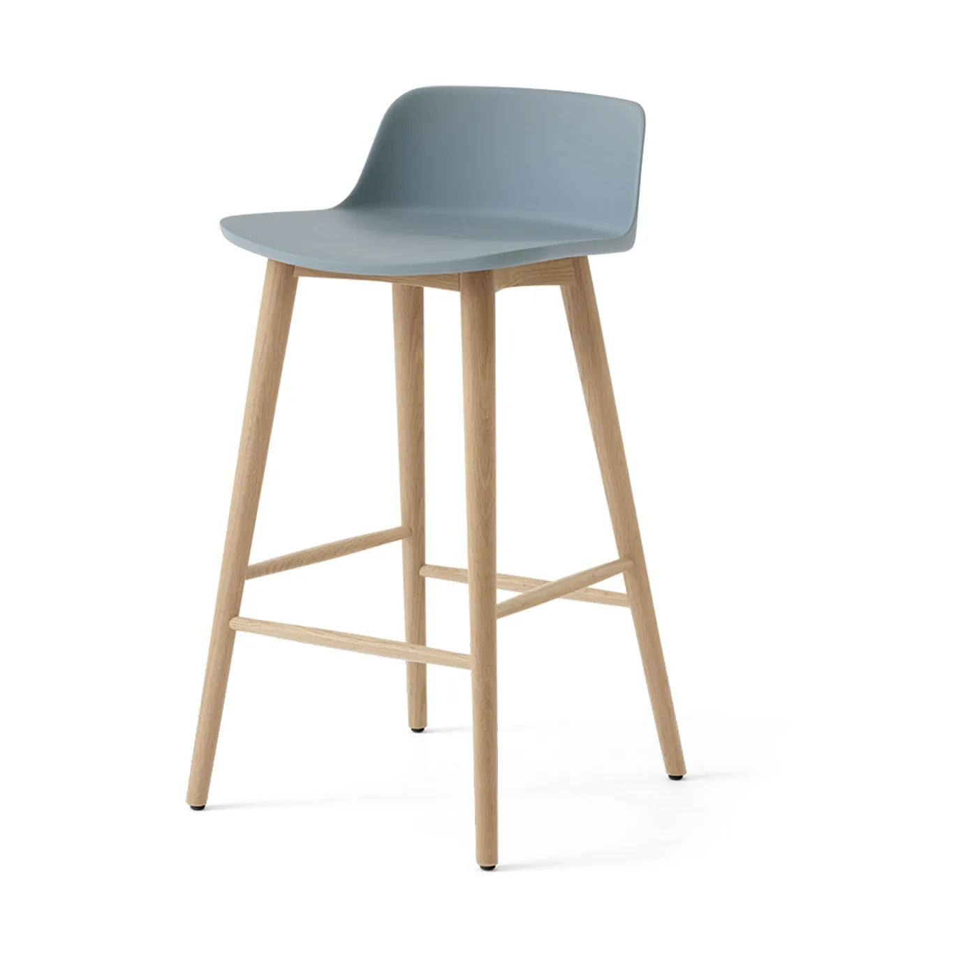 &Tradition Tabouret de bar Rely HW118 Light blue-chêne laqué,