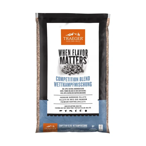 Traeger Competition Blend Träpellets, 9 kg