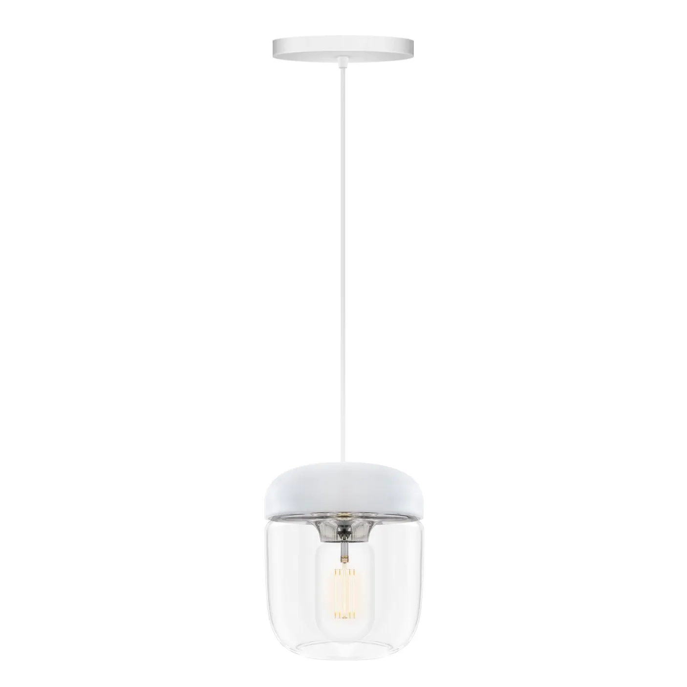Umage Abat-jour Acorn blanc acier poli