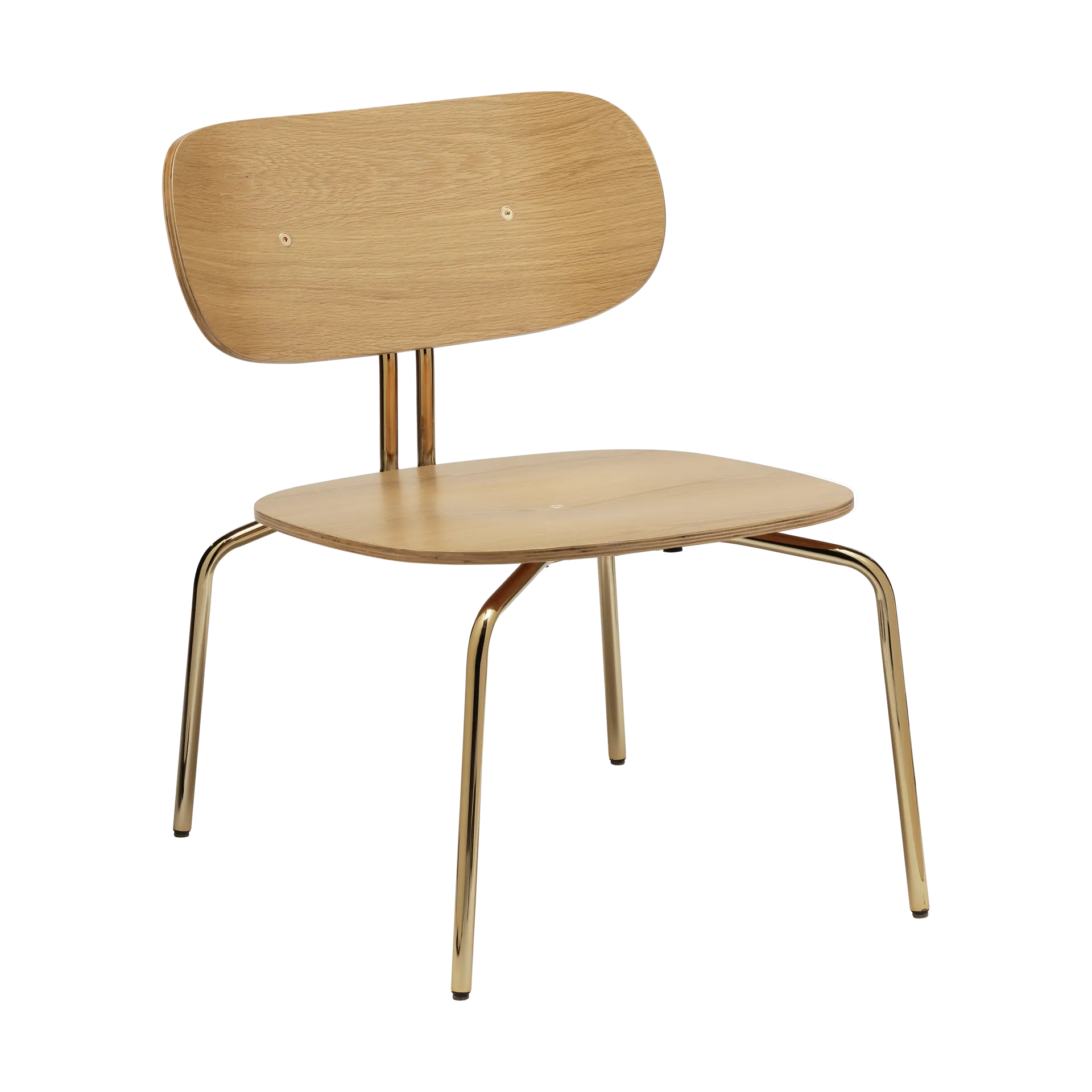 Umage Fauteuil lounge Curious Oak-brass