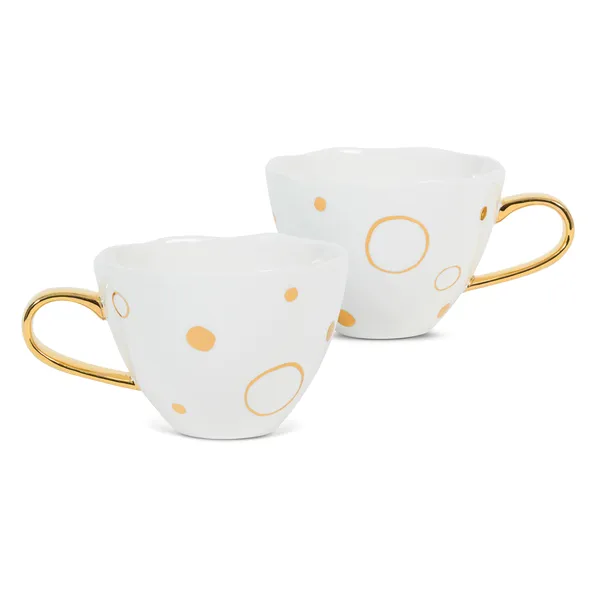 Good Morning mugg guld Special Edition 2-pack, Circle