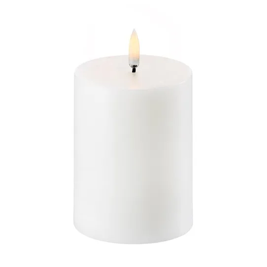 Uyuni Lighting Bougie blocUyuni LED blanc Ø7,8 cm 10,1 cm