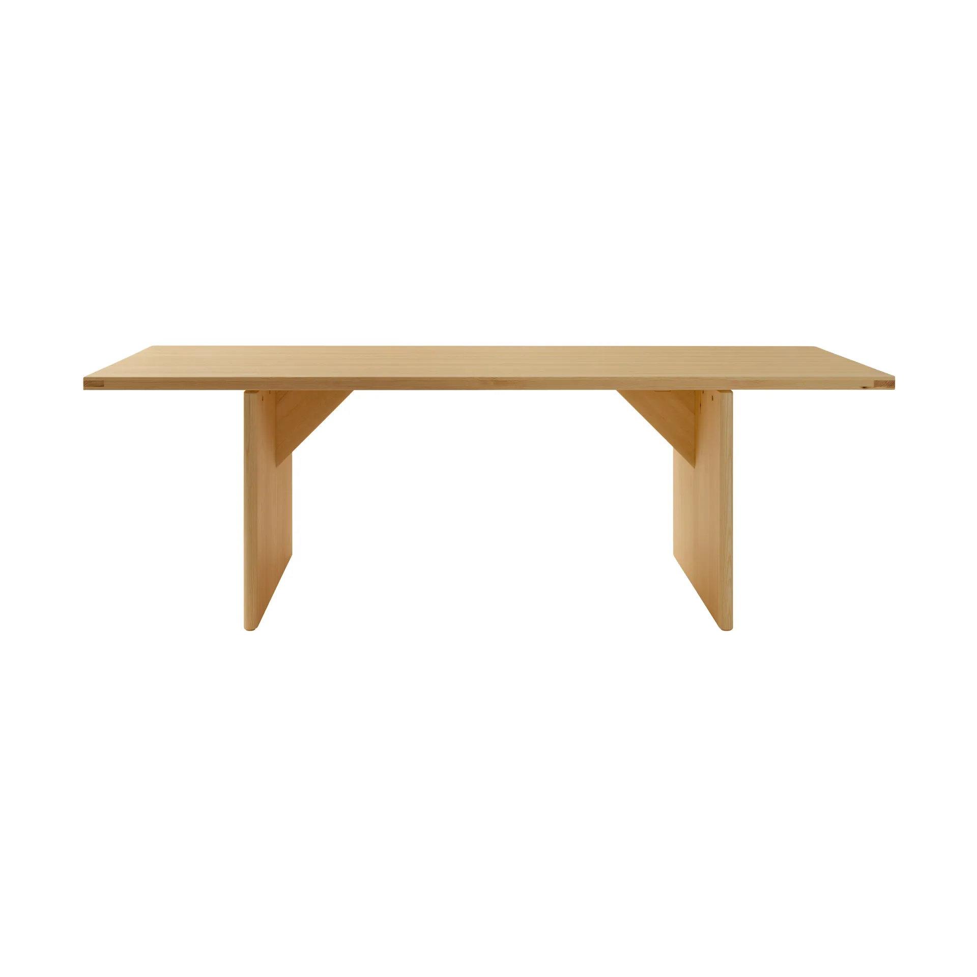 Vaarnii Table 012 Kolmio Dining Table Pin en huile-cire mat, cm