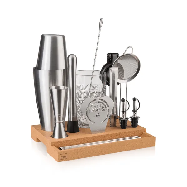Vacuvin Master Bar In a Box cocktailset, Rostfritt stål, 16 delar
