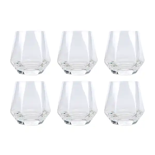 Hexa glas 30 cl 6-pack, Klar
