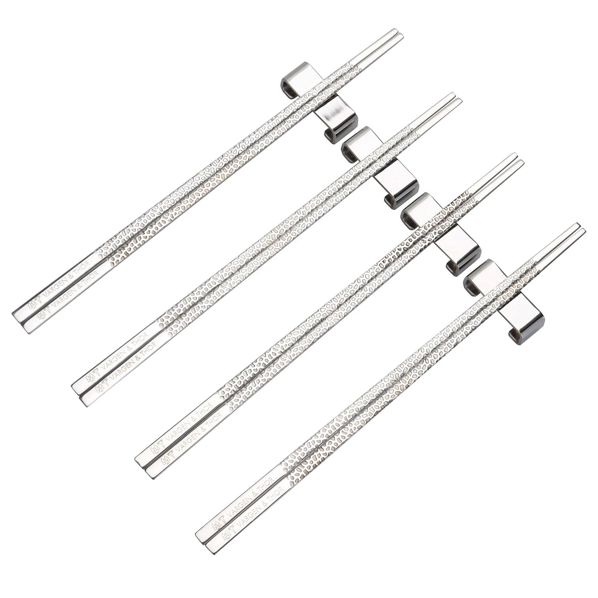 Vargen & Thor Kito Chopsticks spisepinde 4-pak Sølv