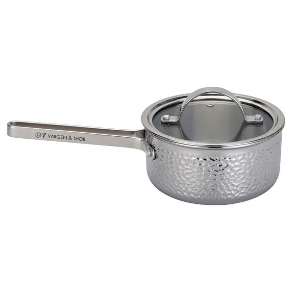 Kroma hamrad kromad kastrull med lock, Teddy, 1,6 L