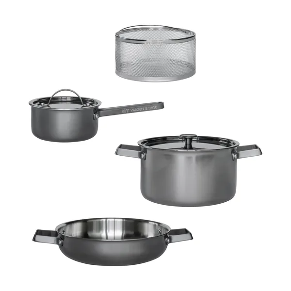 Svartstål PRO set, 4 delar