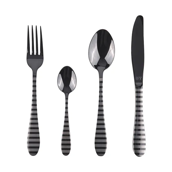 Zebra bestickset, 16 delar