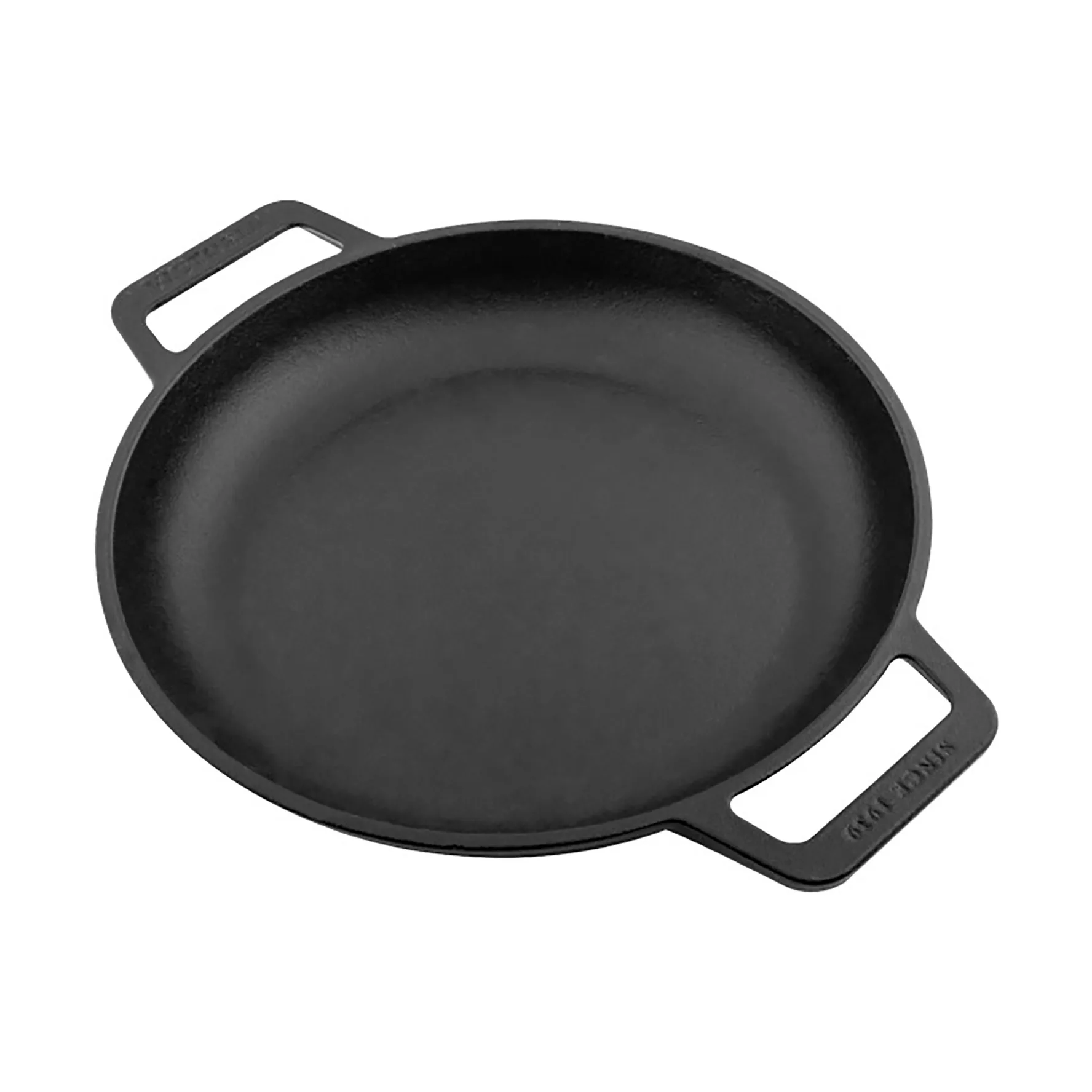 Victoria Stegepande støbejern flad to håndtag enameled Ø25 cm