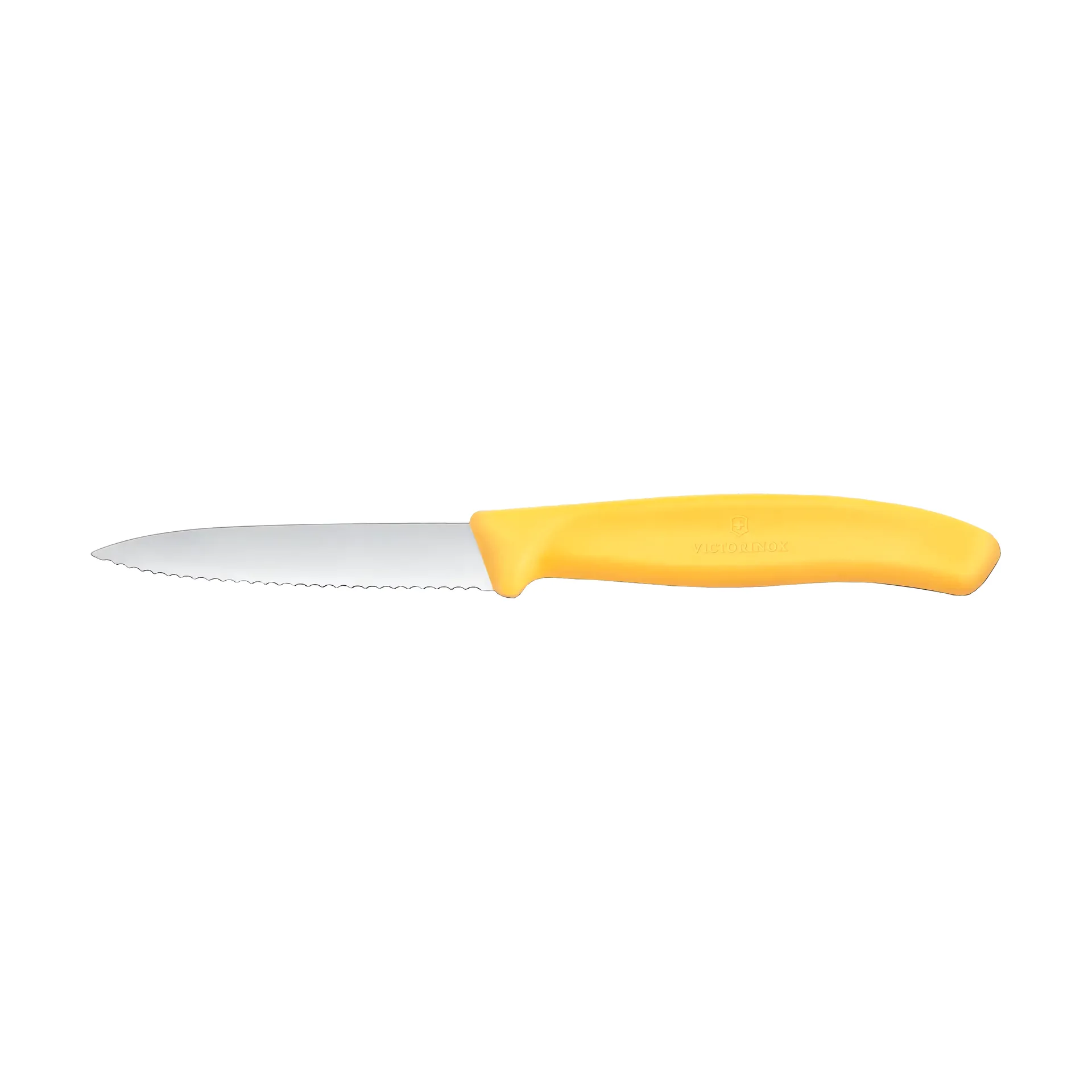 Victorinox Victorinox Swiss Classic skrællekniv, tandet, 8 cm Gul