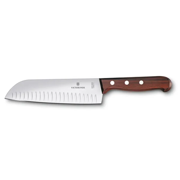 Wood santokukniv olivslipad 17 cm, Rostfritt stål-lönn