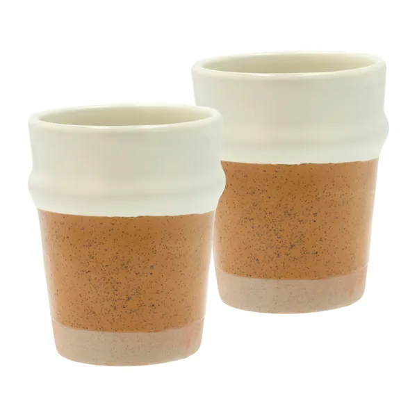 Evig mugg 35 cl 2-pack, Amber-creme