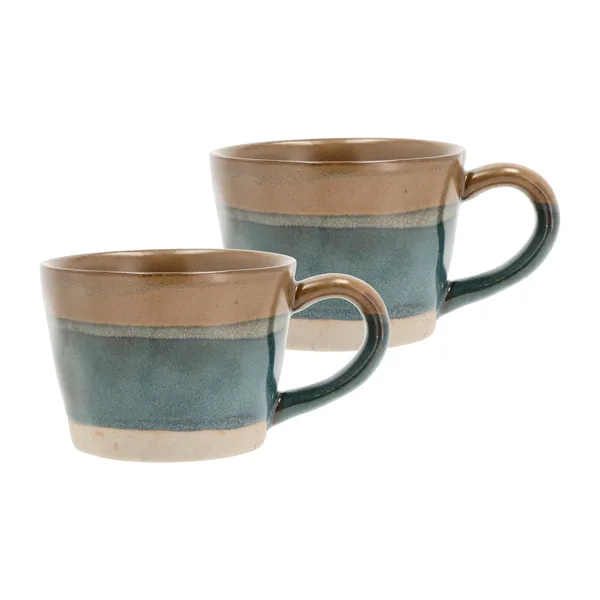 Evig mugg med öra 30 cl 2-pack, Blå
