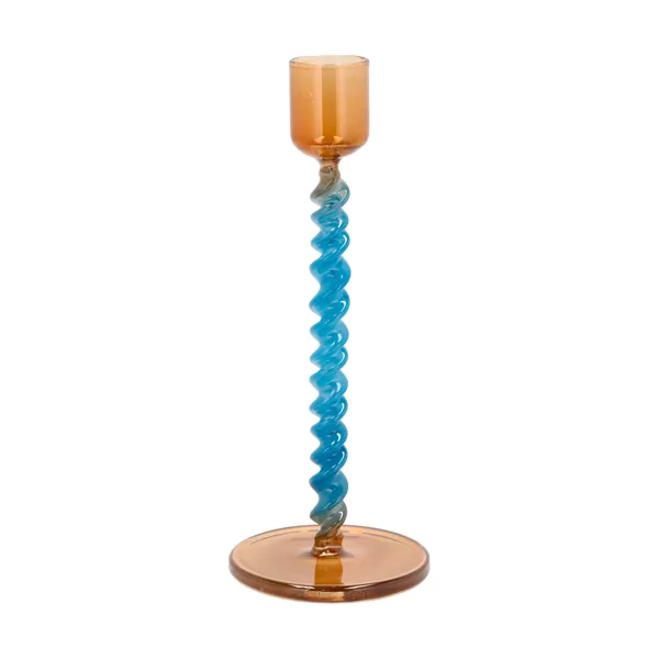 Styles ljusstake 16,3 cm, Blue-amber
