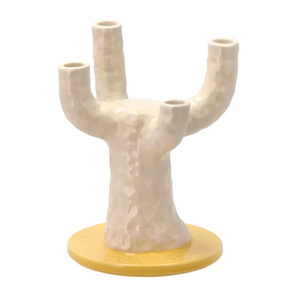 Styles ljusstake 19,5x25 cm, Gul