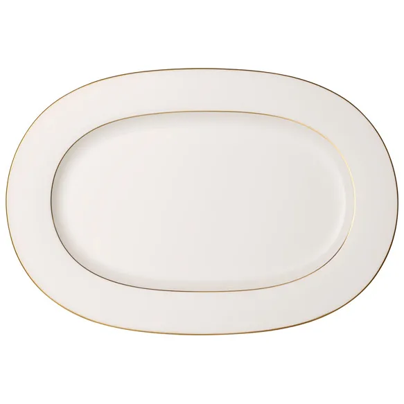 Villeroy & Boch Anmut Gold serveringsfad 41 cm Hvid