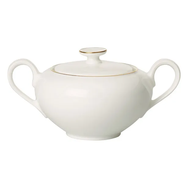 Villeroy & Boch Anmut Gold sukkerskål Hvid