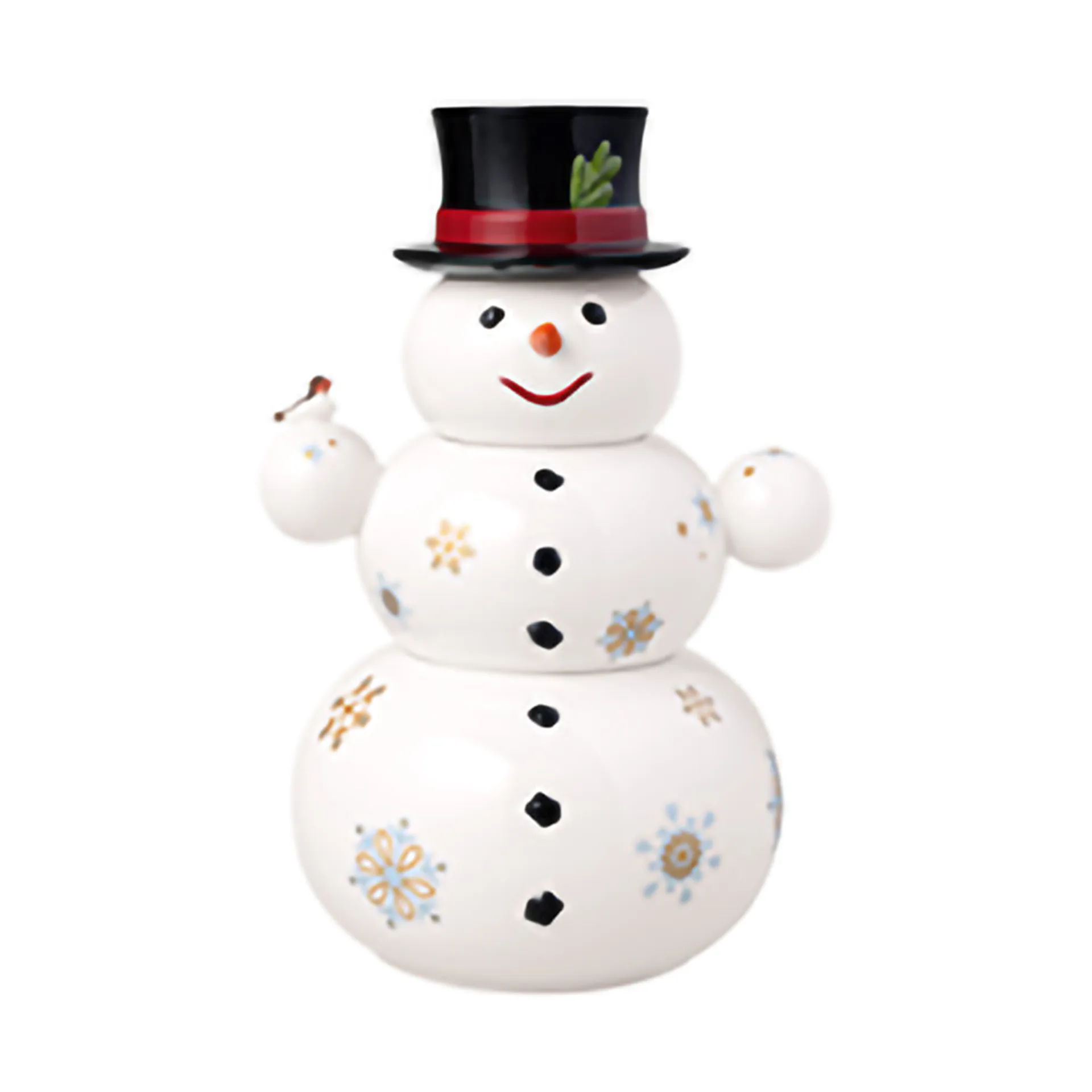 Villeroy & Boch Bocal bonhomme de neige Christmas Toy's Memory 4 pièces Blanc