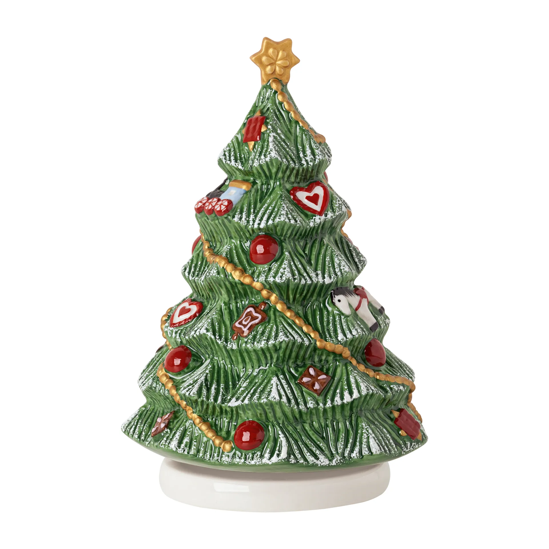 Villeroy & Boch Boîte à musique sapin de Noël Nostalgic Melody Vert