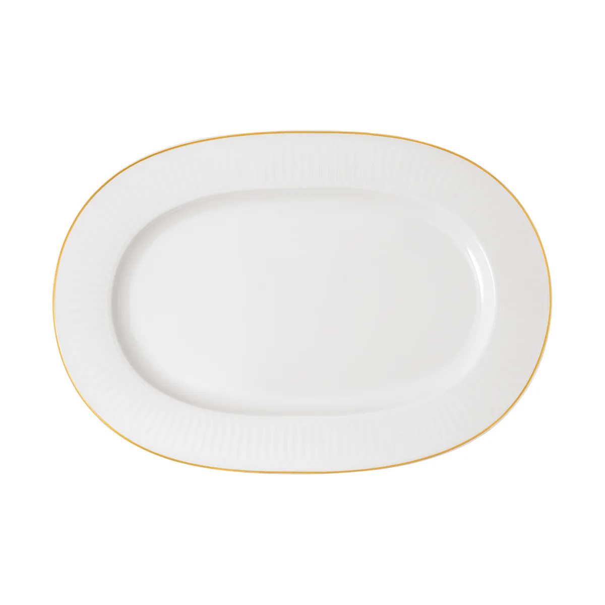 Villeroy & Boch Ch&acirc;teau Septfontaines serveringsfat 28,5x41,5 cm Vit-guld
