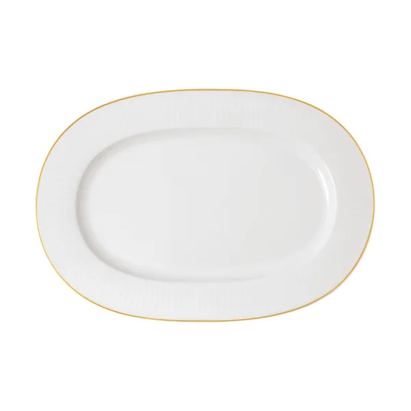 Château Septfontaines serveringsfat 28,5x41,5 cm, Vit