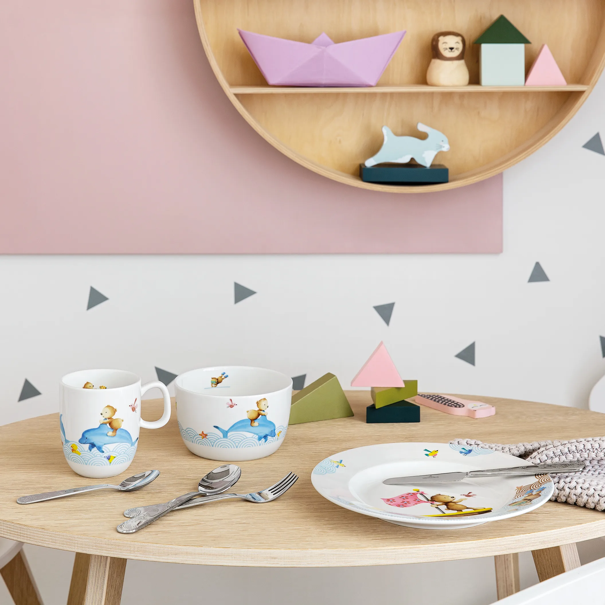 Happy as a Bear children's dinnerware and cutlery - Villeroy