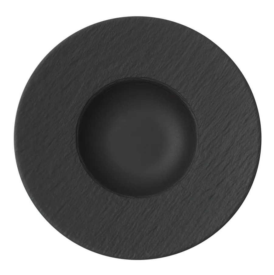 Villeroy & Boch Manufacture Rock dyb tallerken Ø28 cm sort billede