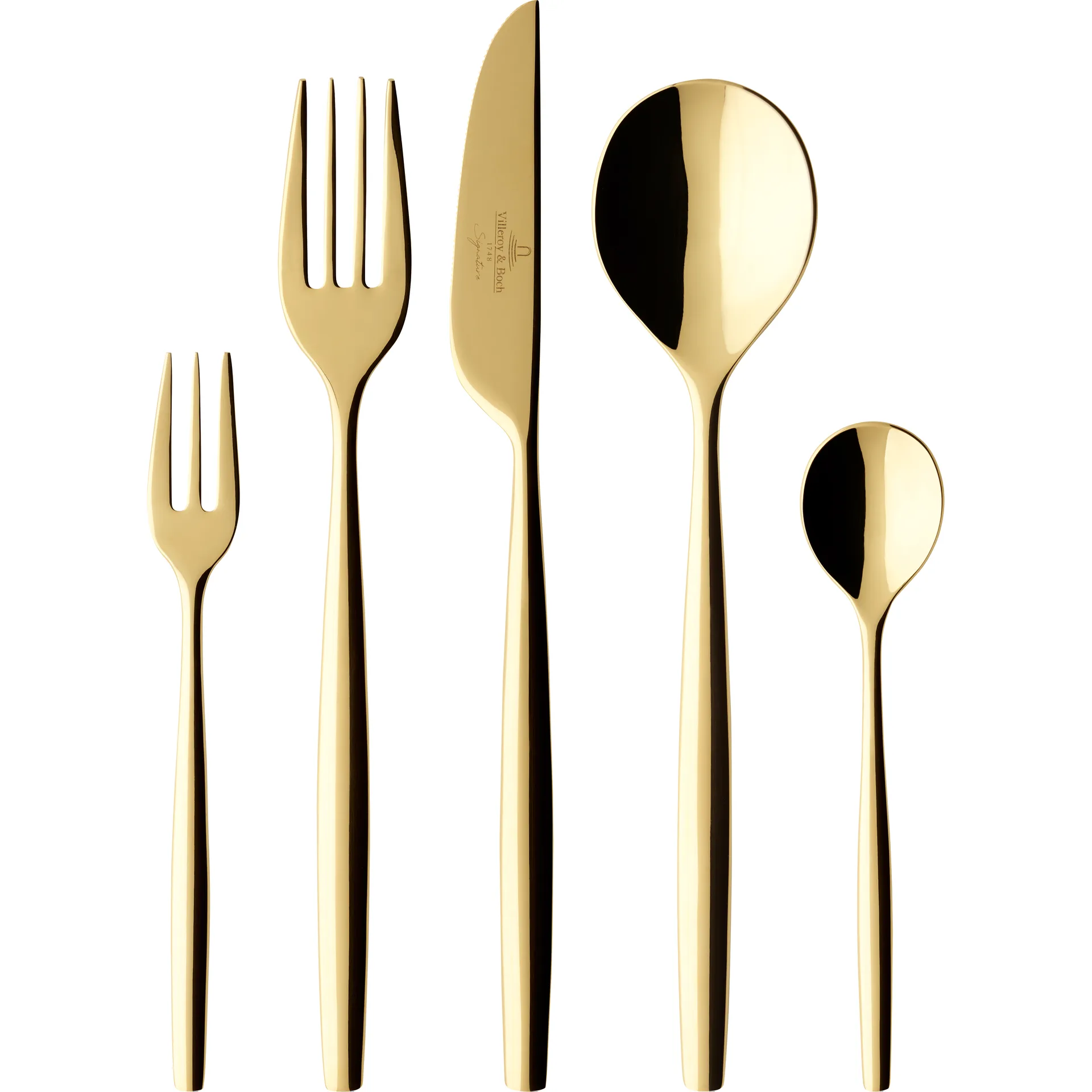 Villeroy og Boch Metro Chic d’Or bestickset 30 delar Guld