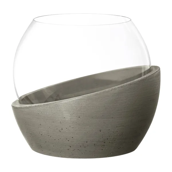 NewMoon Home ljuslykta 14,5x17 cm, Taupe