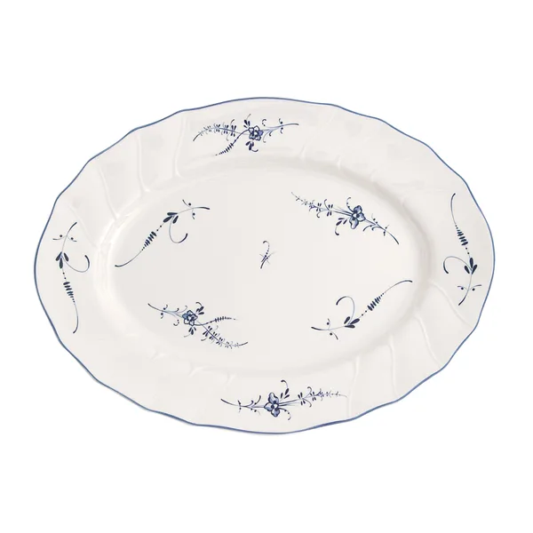 Old Luxembourg ovalt serveringsfat, 36 cm