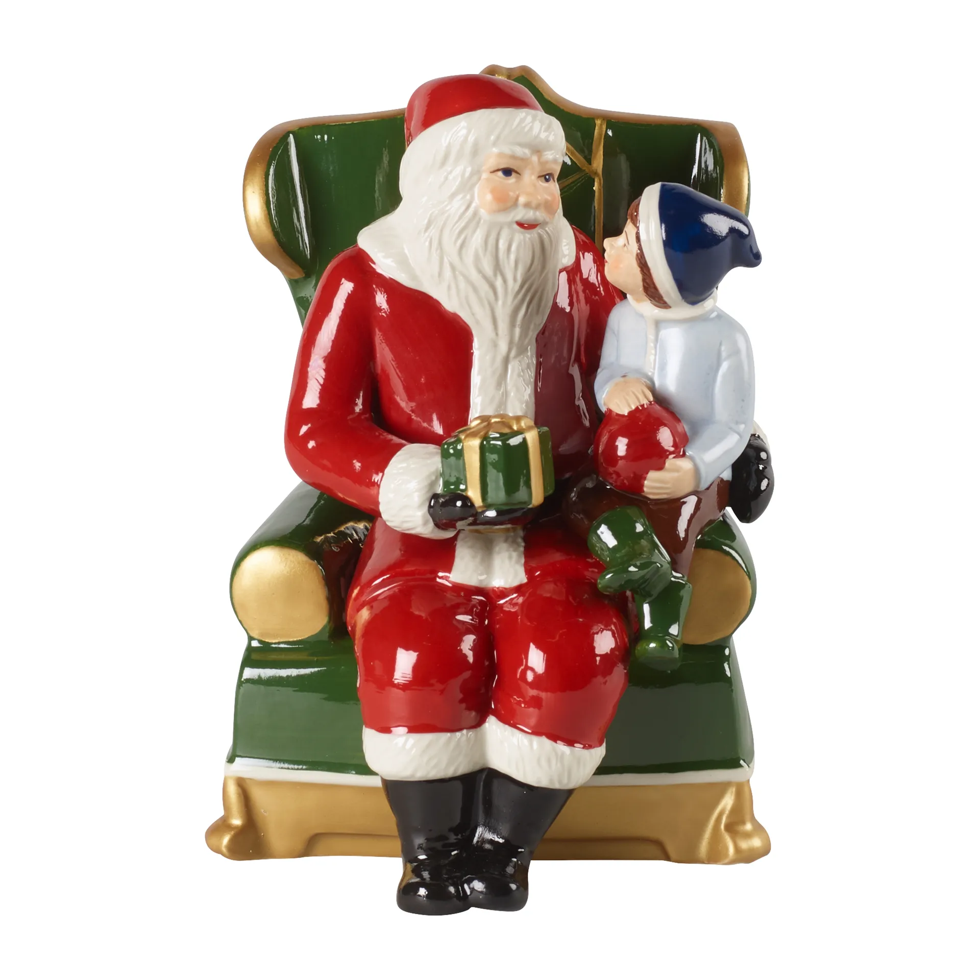 Villeroy & Boch Père Noël dans son fauteuil Christmas Toys Rouge