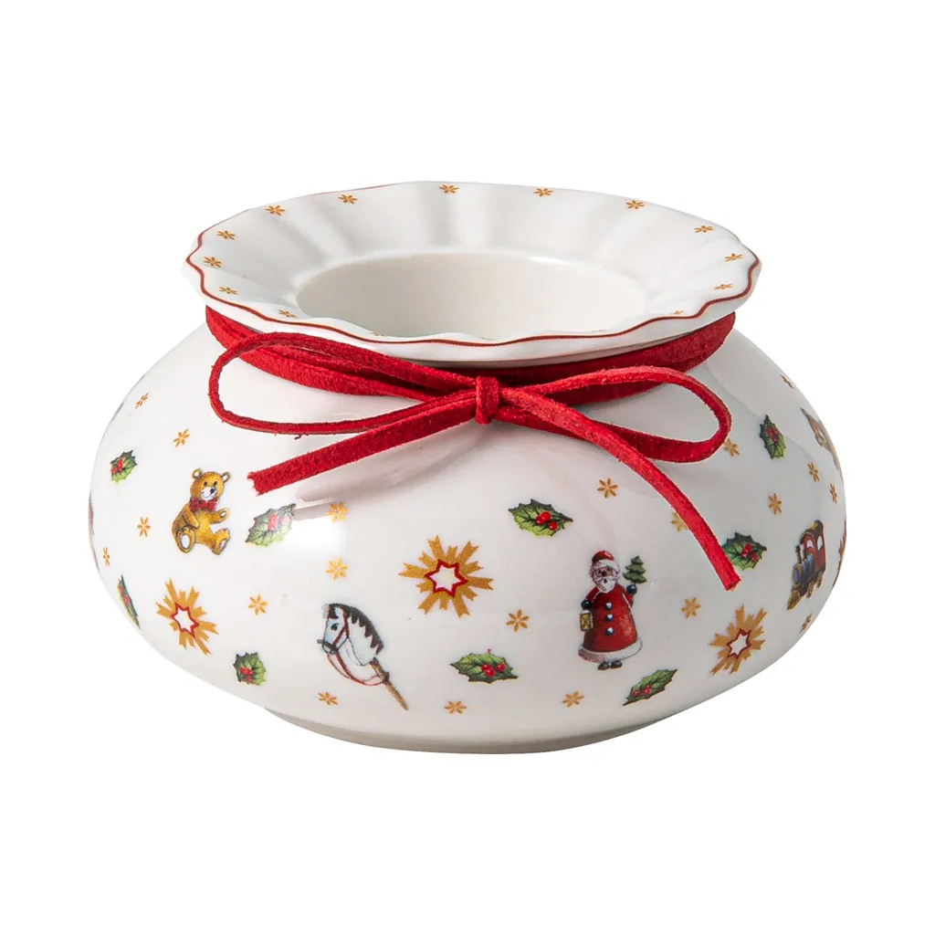 Villeroy & Boch Photophore Toy's Delight Blanc-rouge