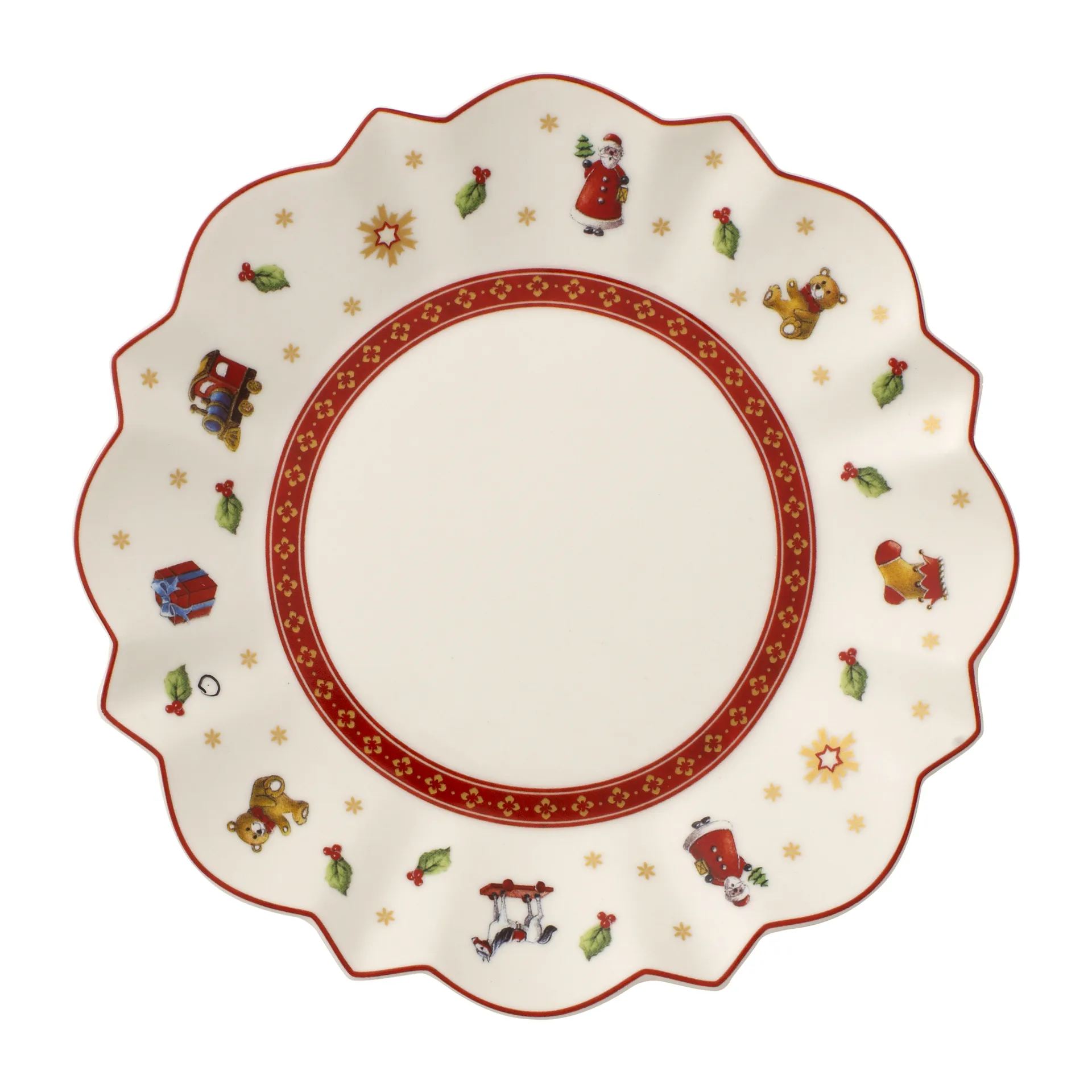 Villeroy & Boch Toy's Delight assiett &Oslash;18 cm Vit-r&ouml;d