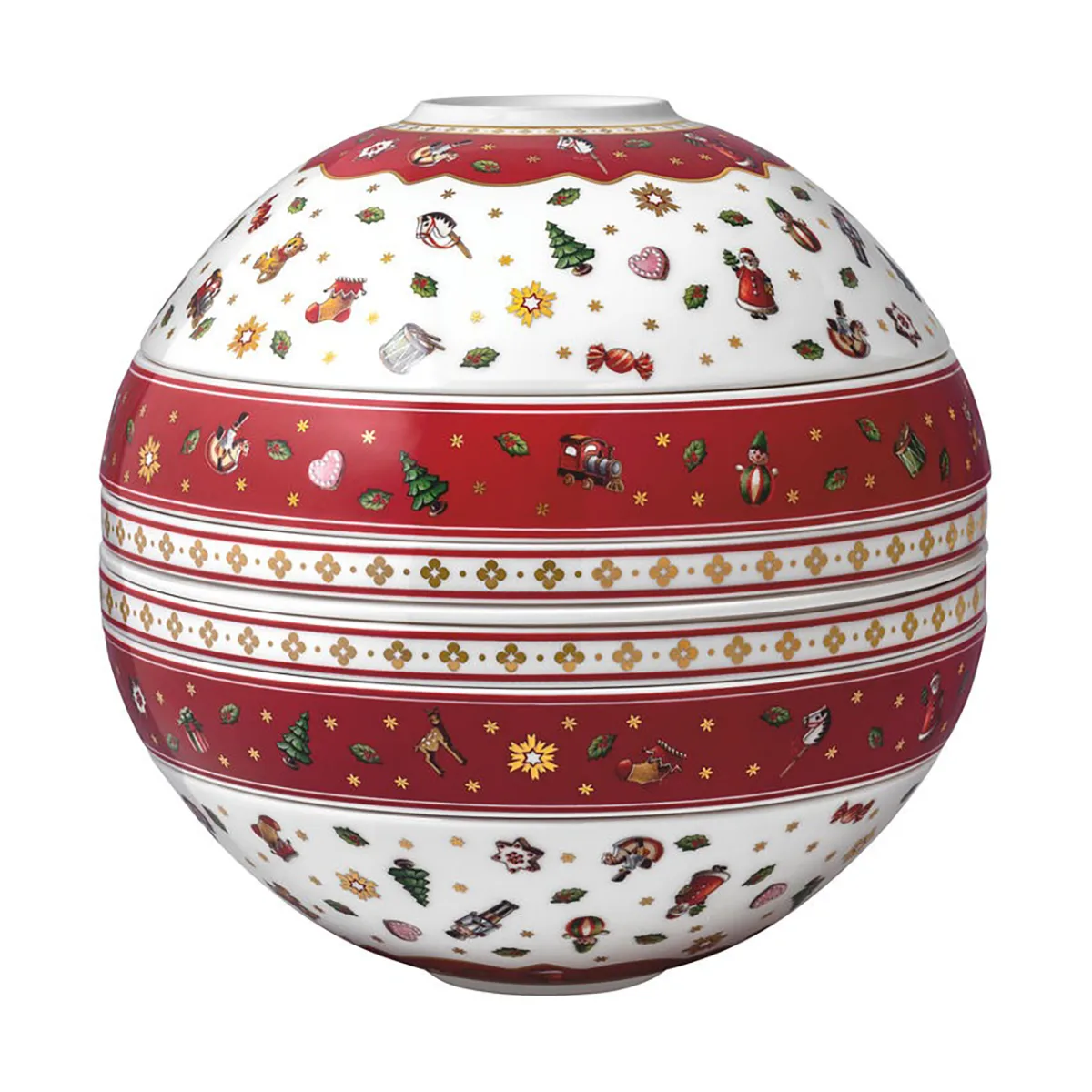 Villeroy & Boch Toy's Delight La Boule servis 7 delar Vit-r&ouml;d
