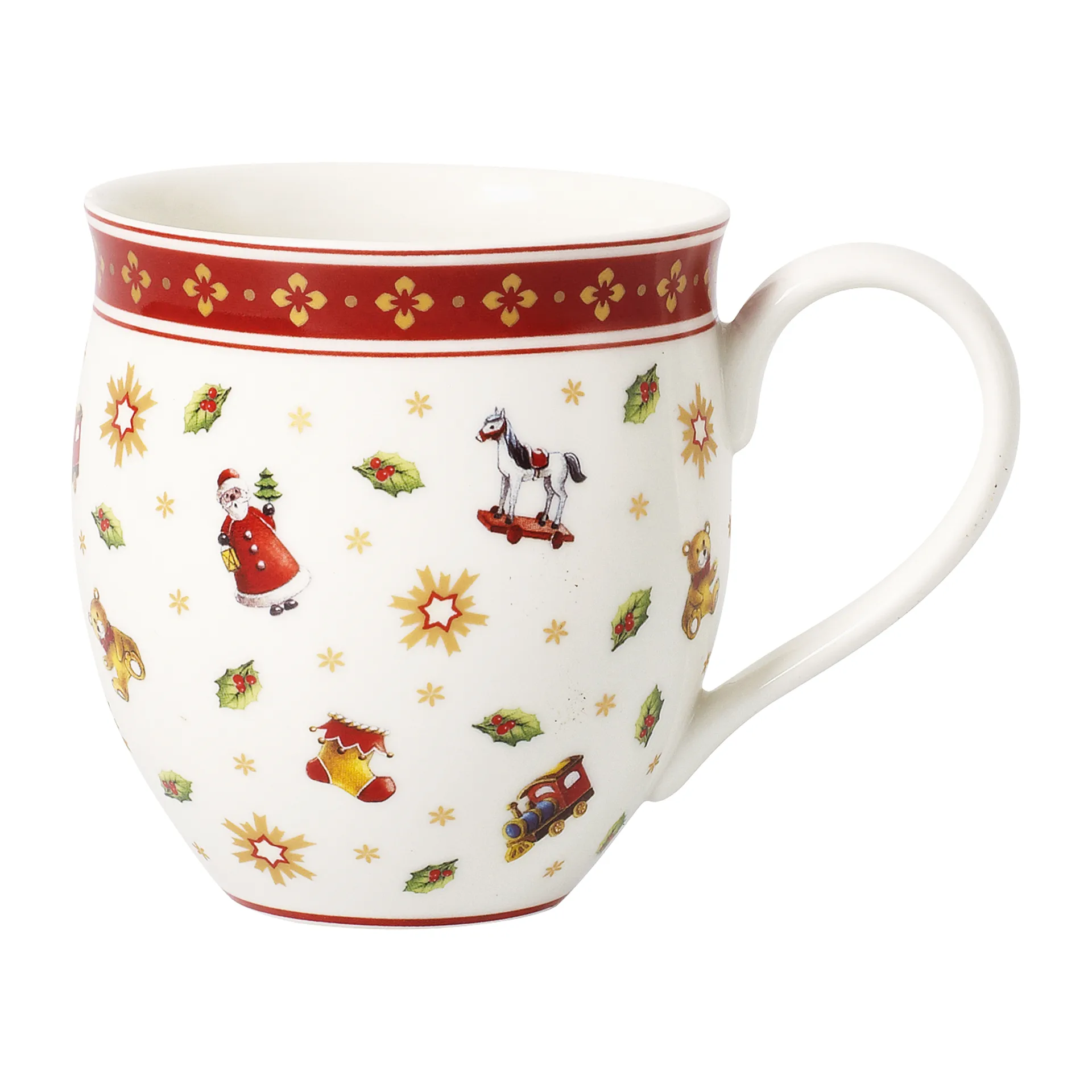 Villeroy & Boch Toy's Delight mugg 44 cl Vit-r&ouml;d