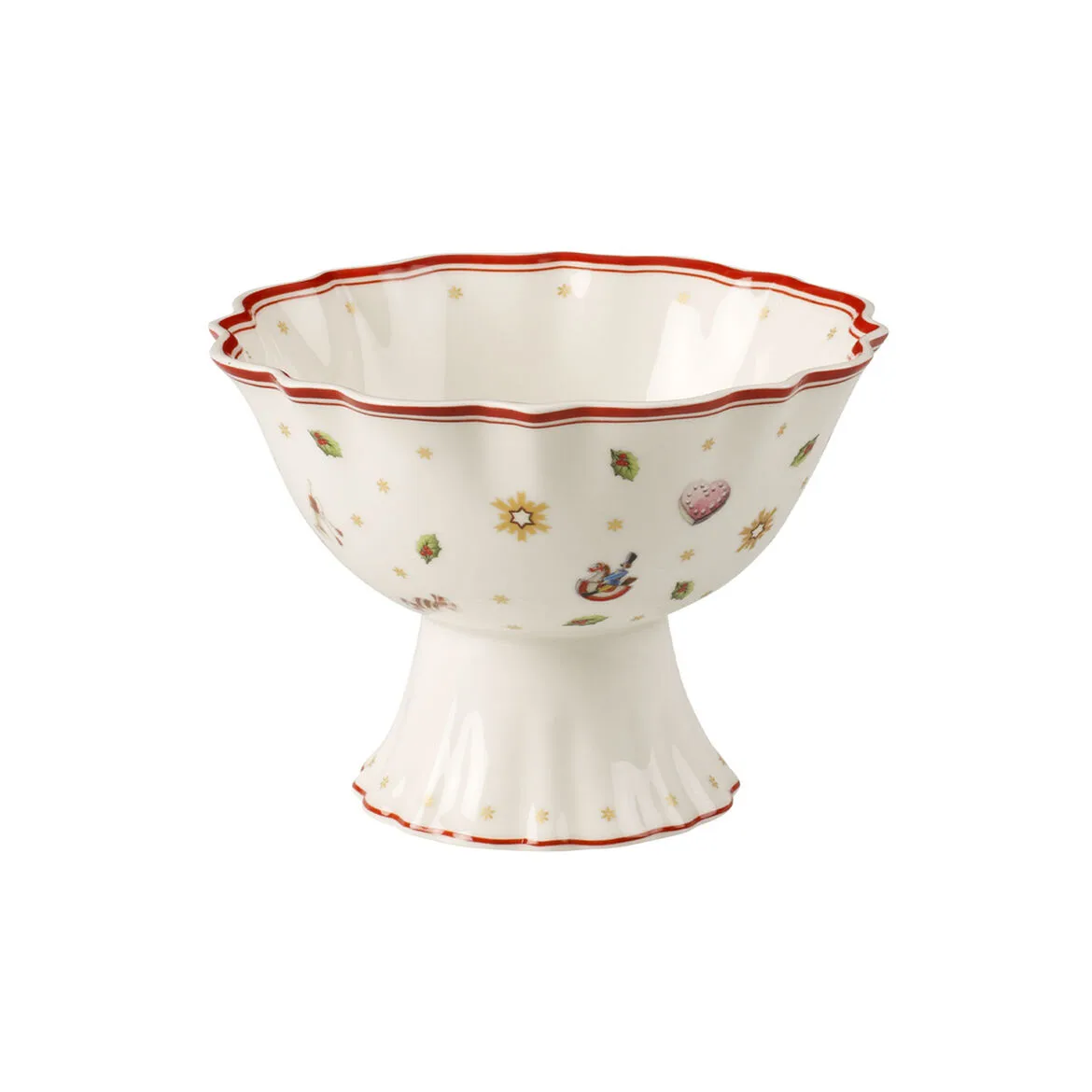 Villeroy & Boch Toy's Delight sk&aring;l p&aring; fot 33 cl Vit-r&ouml;d