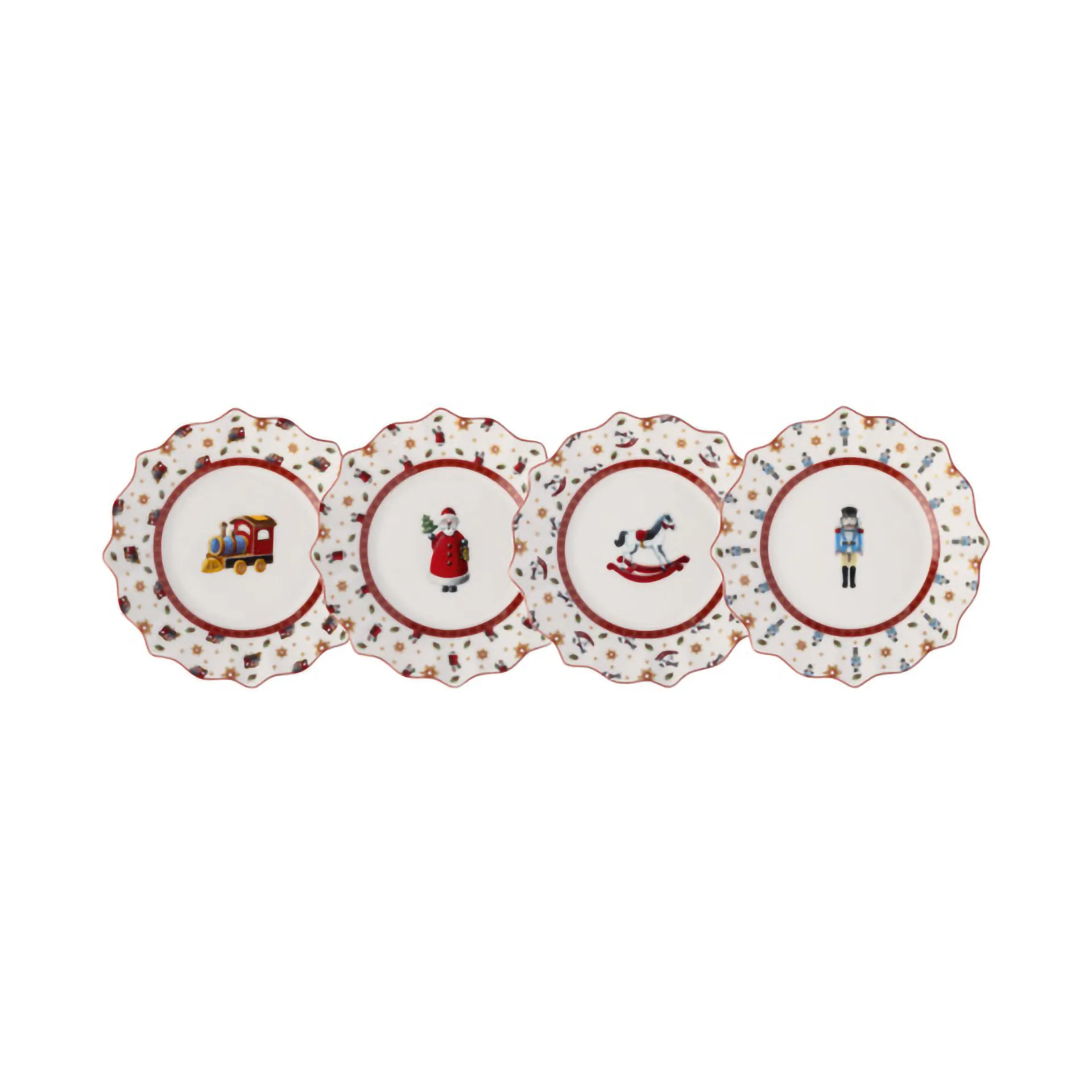 Villeroy & Boch Toy's Delight tallerken 4 dele Hvid-rød