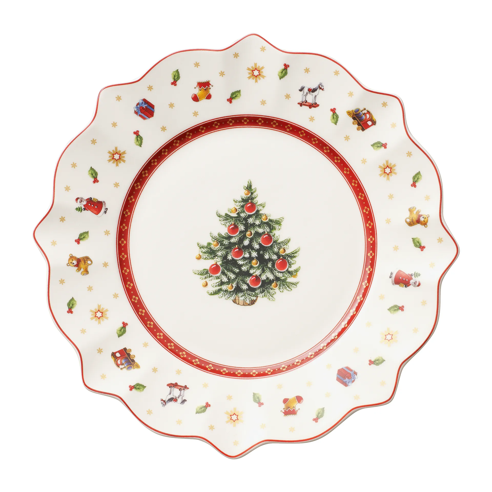 Villeroy & Boch Toy's Delight tallrik &Oslash;24 cm Vit-r&ouml;d