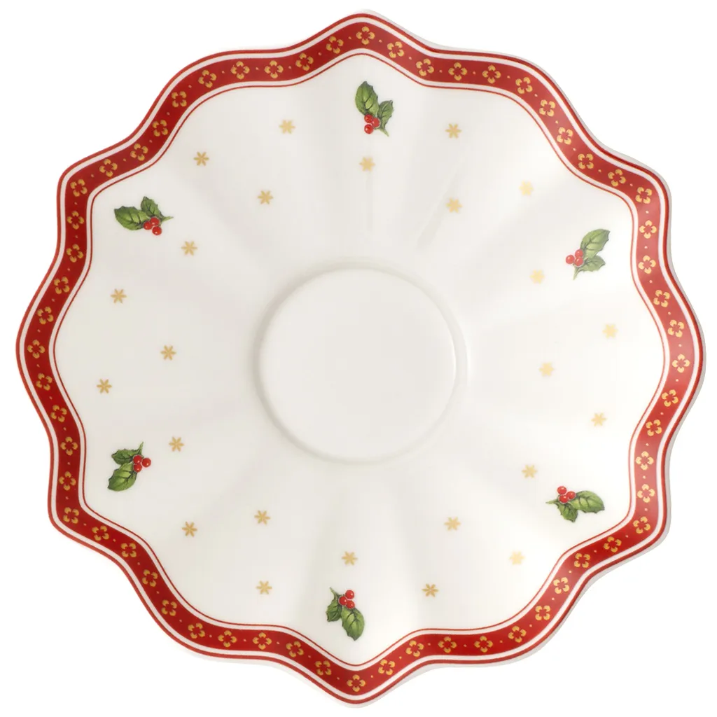 Villeroy & Boch Toy's Delight underkop til kaffekop Ø17,5 cm Hvid-rød
