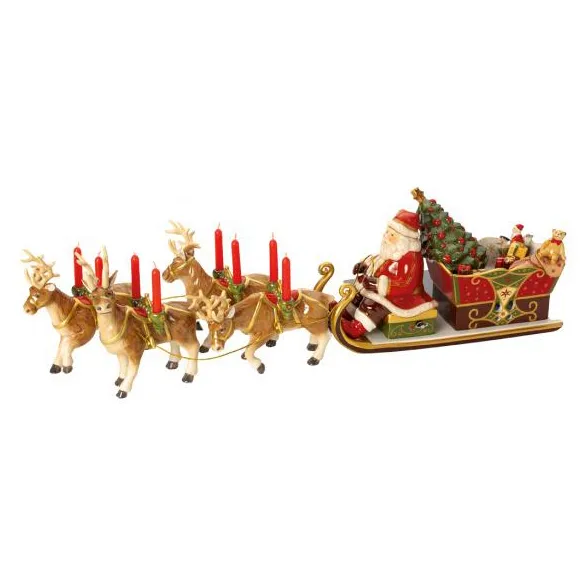 Villeroy & Boch jultomtens släde, 70 cm