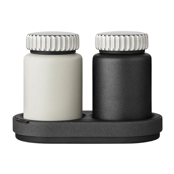 Vipp623 salt- & pepparkvarn set med ställ, Grey
