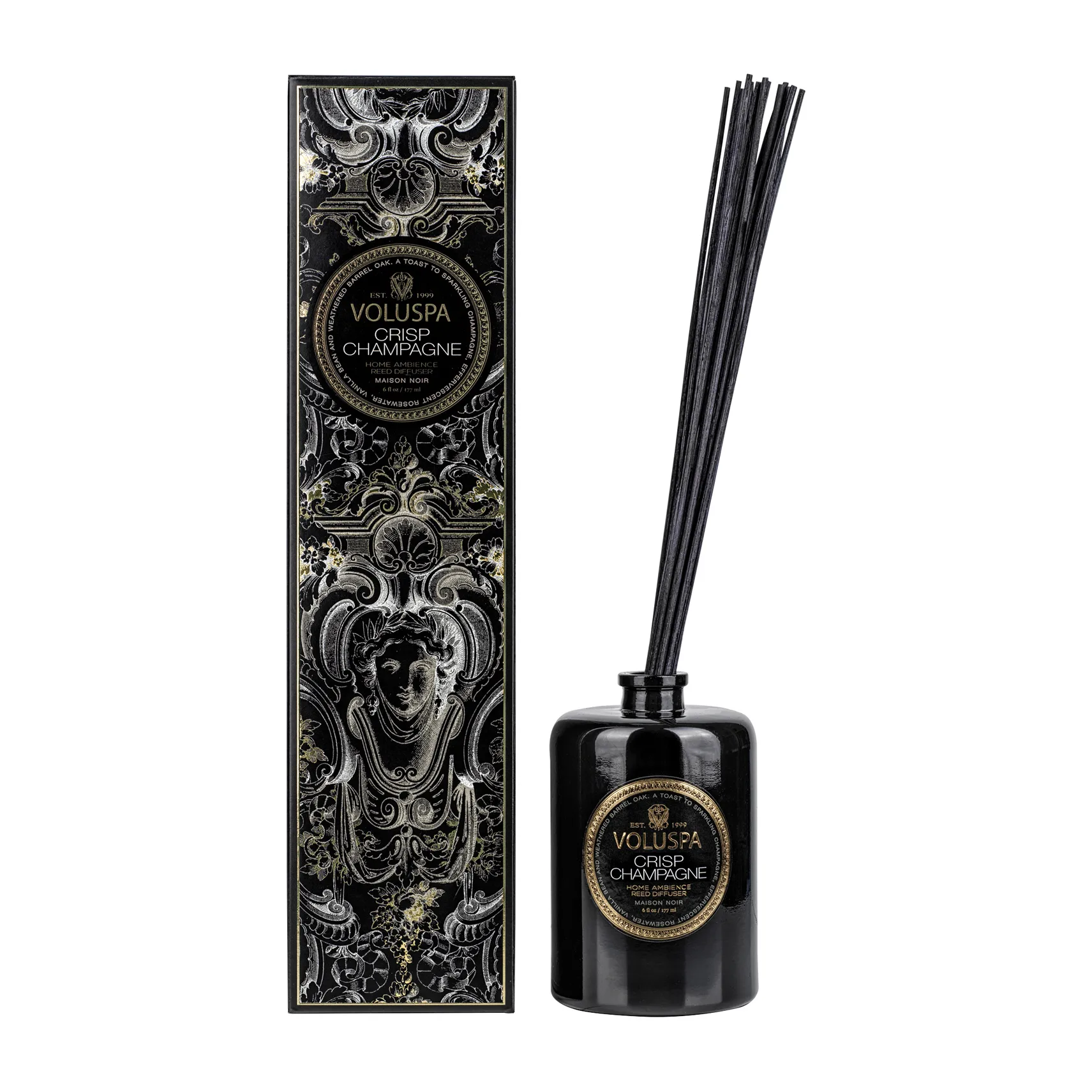 Voluspa Bâtonnets parfumés Maison Noir 177 ml Crisp Champagne