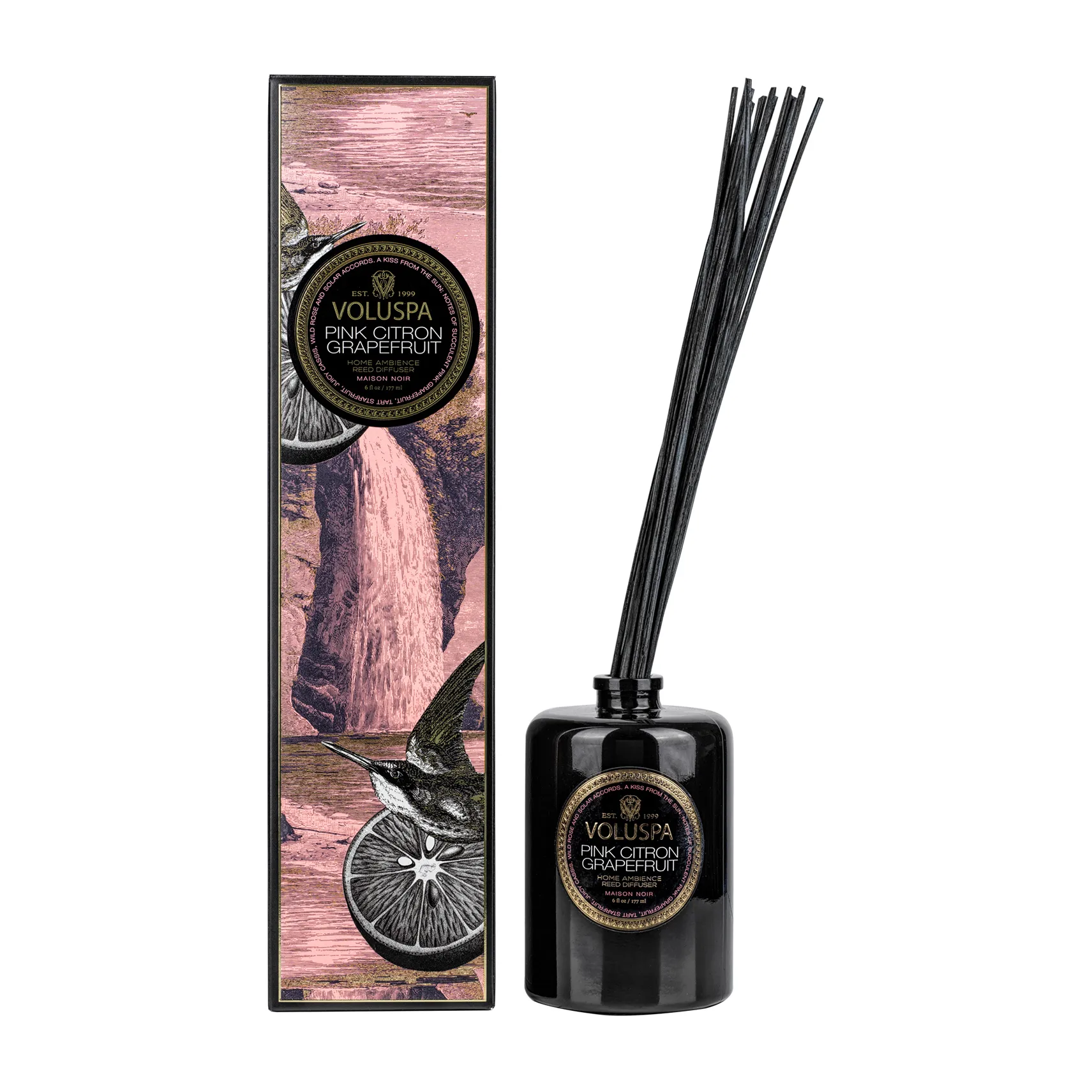 Voluspa Bâtonnets parfumés Maison Noir 177 ml Pink Citron Grapefruit