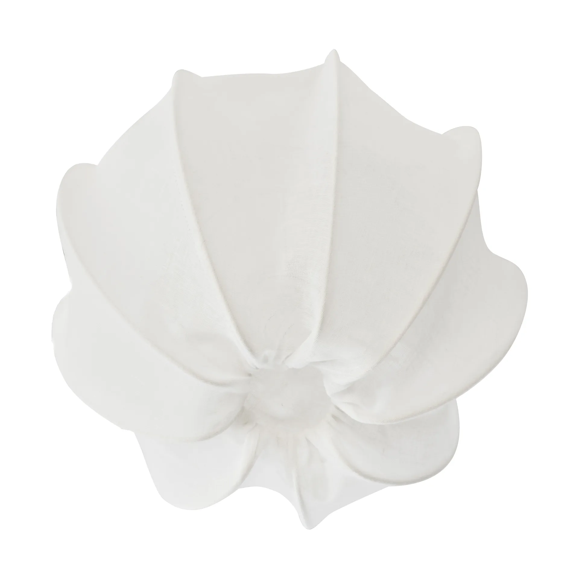 Anna loftslampe, hvid, linned, Ø 30 cm - Watt & Veke - Soveværelse - Design - Stof / tekstil