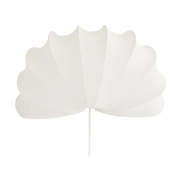 Anna vägglampa L 54 cm, White cotton