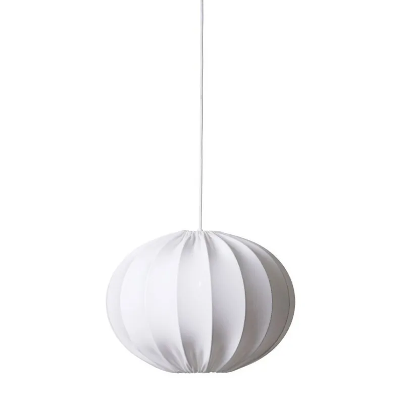 Boll 40 Skærm, oval, hvid – Watt & Veke Watt & Veke - Soveværelse - Skandinavisk - Stof / tekstil - Med én lyskilde