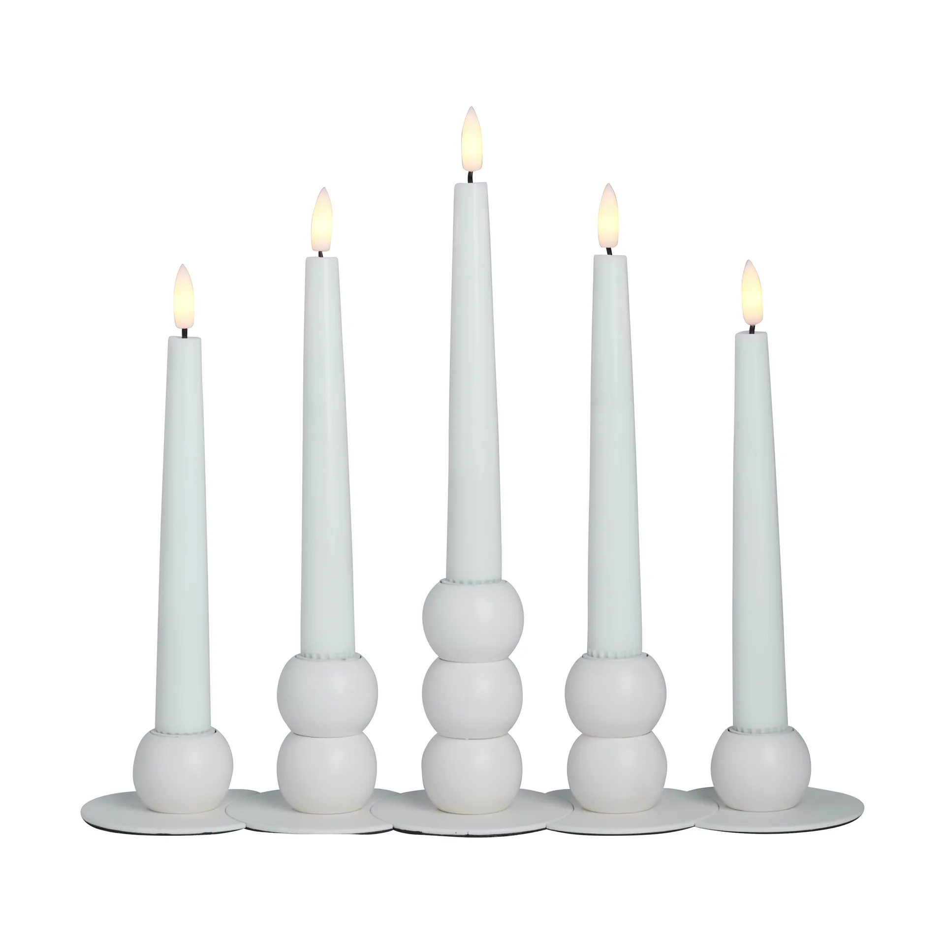 Watt & Veke Bougeoir combinable Lykke incluant 5 lampes LED White