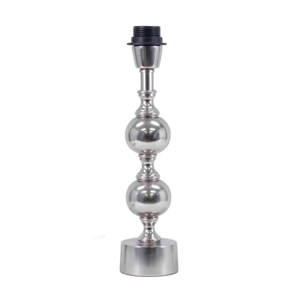 Deborah lampfot matt silver, Liten